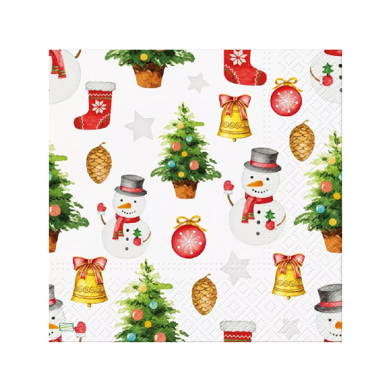 serviette Bonhomme de Neige-84