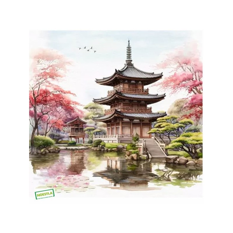 1 serviette papier Asie -36