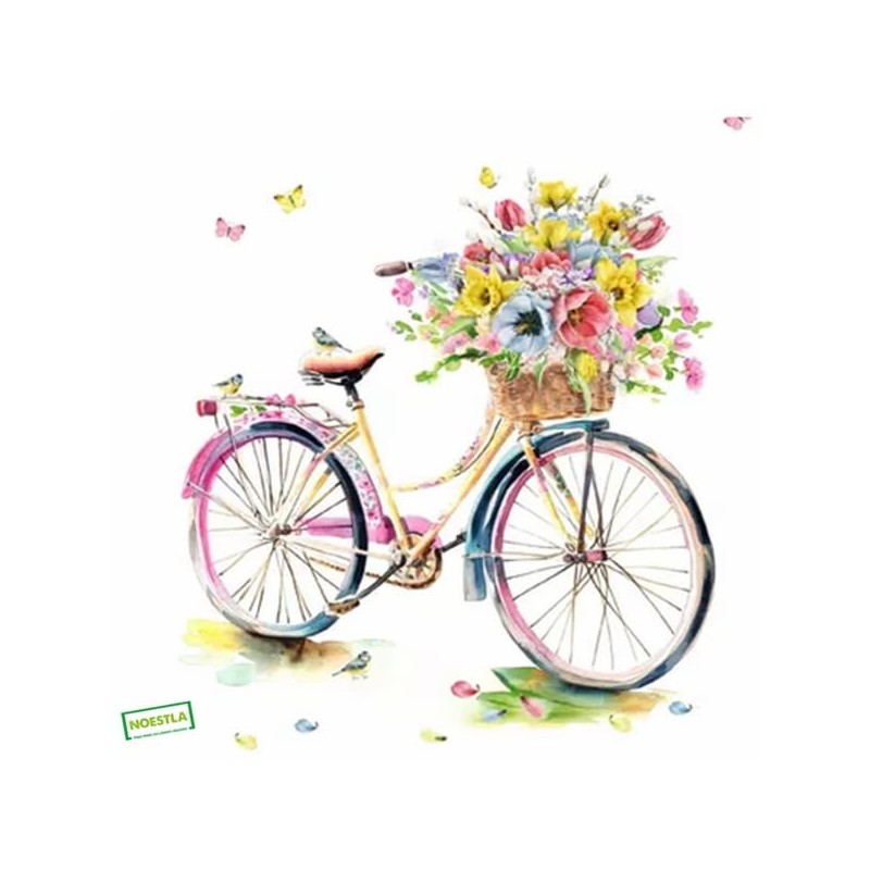 1 serviette papier Le vélo -28