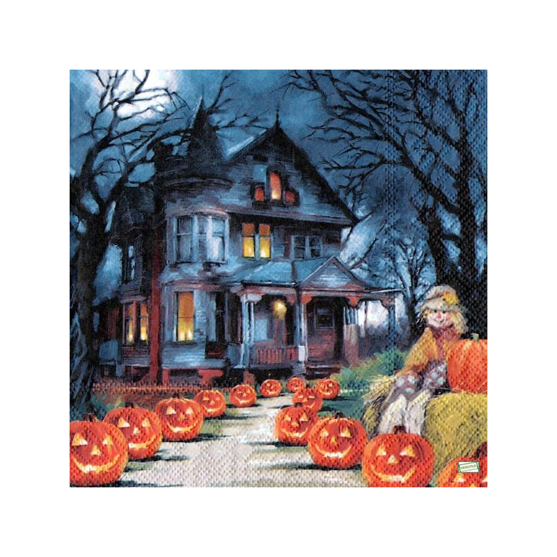 1 serviette Halloween -3