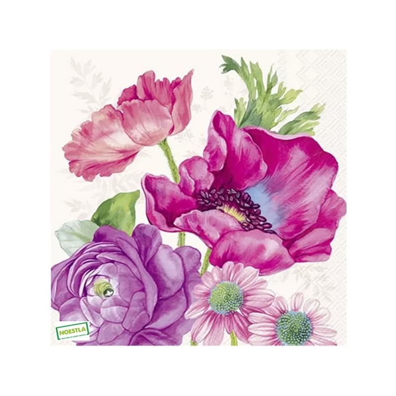 1 serviette Coquelicots -52