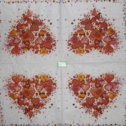 1serviette papier Coeurs-57