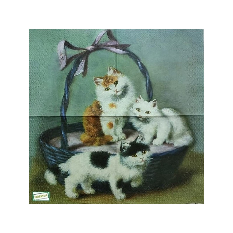 1serviette papier Châton-16