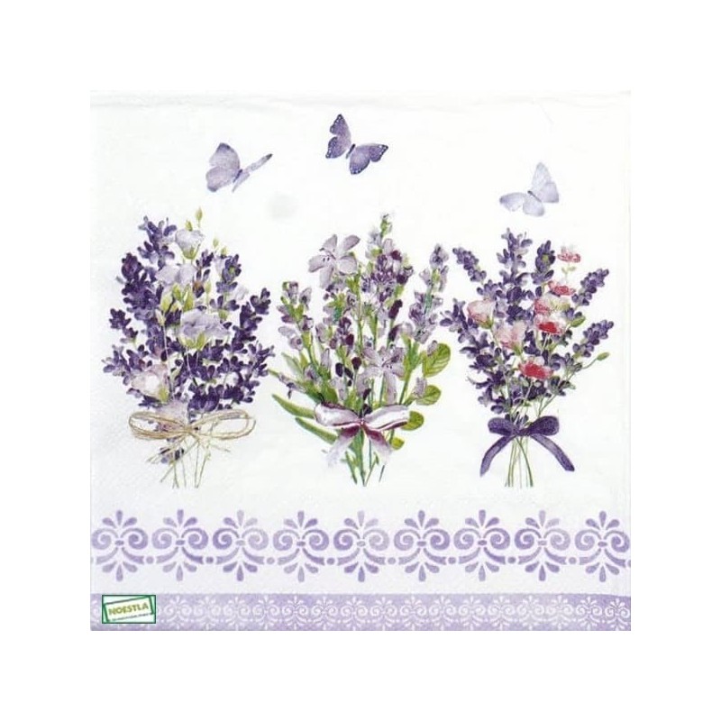 1 serviette papier Lavande -57