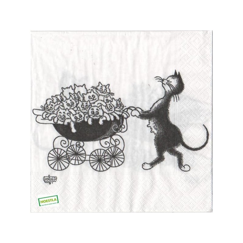 1serviette papier Châtons-76