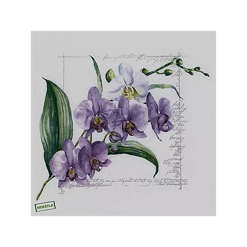 1serviette papier Orchidés-21