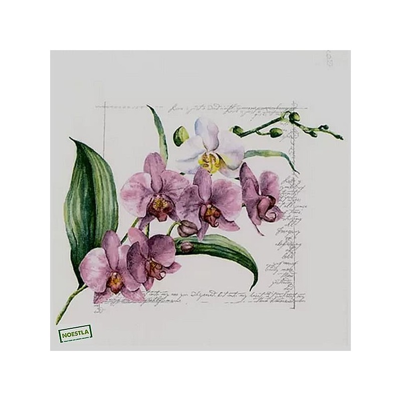 1serviette papier Orchidés-22