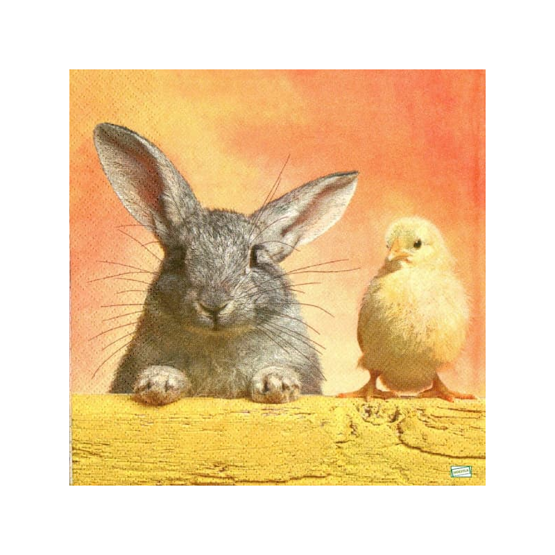 1 serviette Animaux Ferme -67