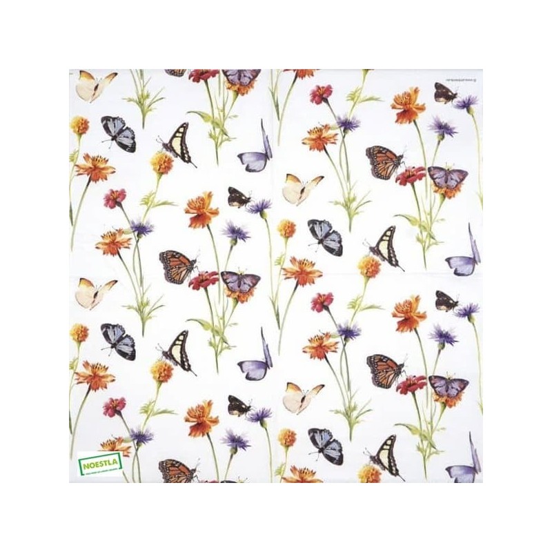 1serviette papier Papillons-2