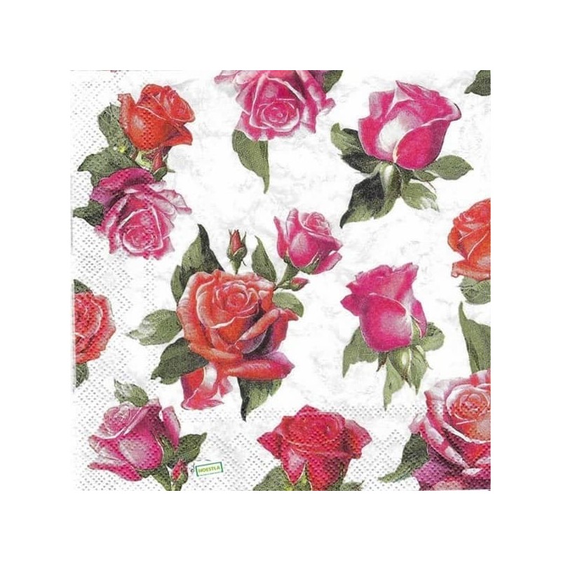 1serviette papier Les Roses-33