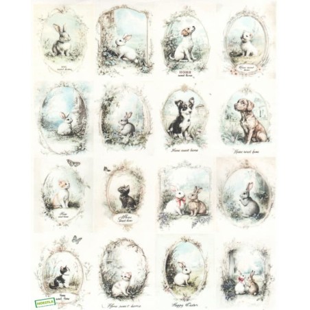 papier de riz Animaux-R1412L