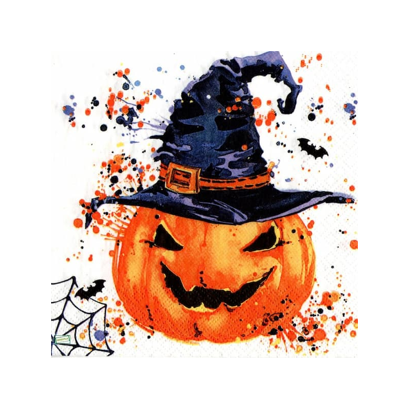 1 serviette Halloween -11