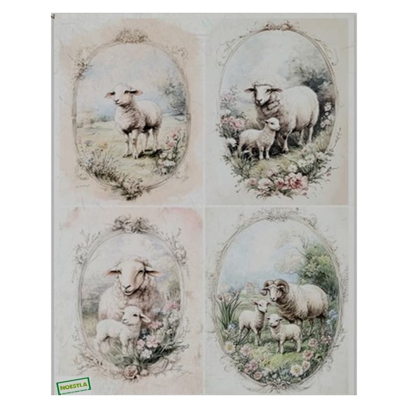 1papier de riz Animaux-R2561