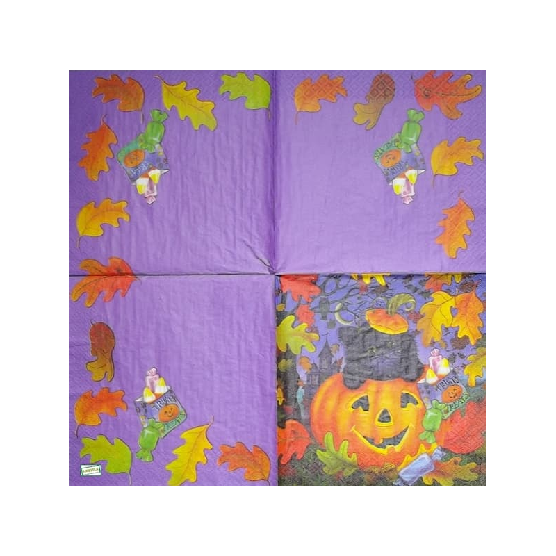 1 serviette Halloween -13