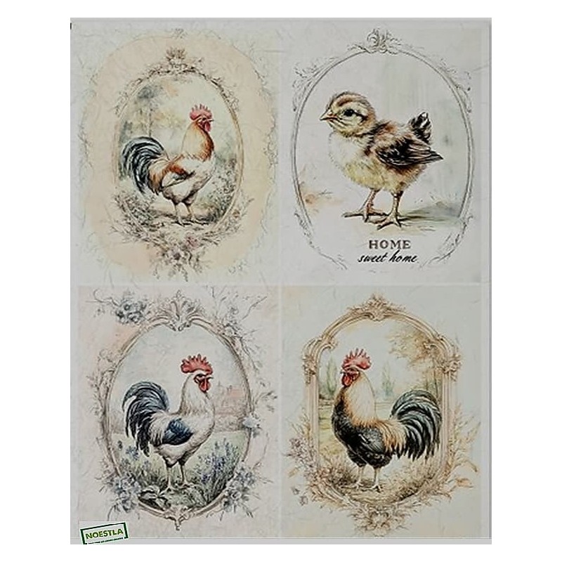 1papier de riz Oiseaux-R2562