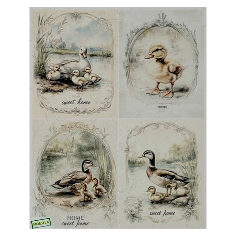 1papier de riz Oiseaux-R2564