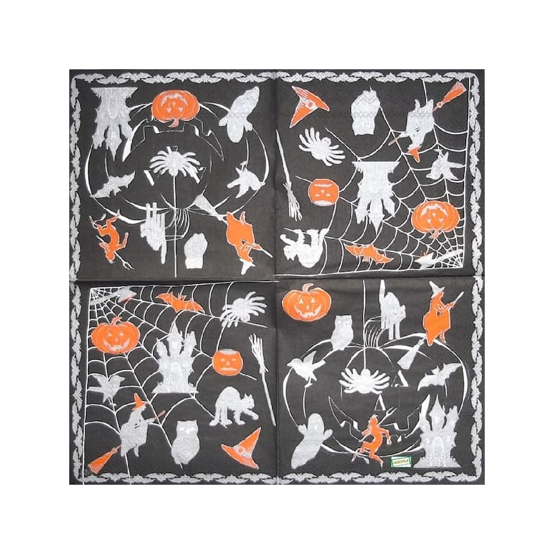 1 serviette Halloween -14