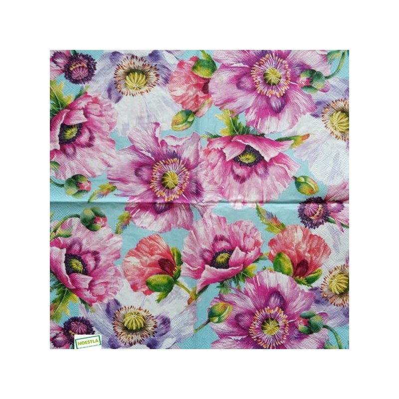 1 serviette Coquelicots -42