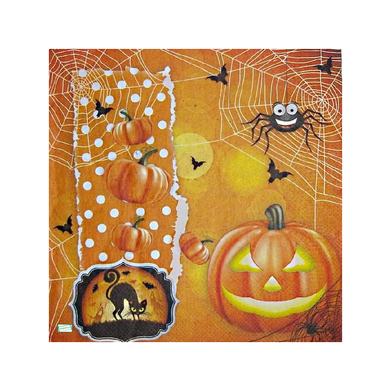 1 serviette Halloween -16