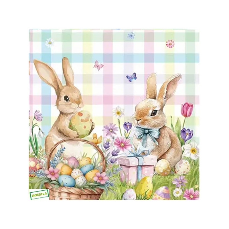 1 serviette papier Pâques -24