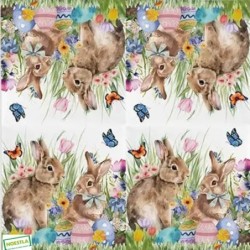 1 serviette papier Pâques -26