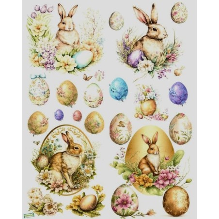 1 papier de riz Pâques-RE1953