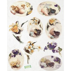 1 papier de riz Pâques-R1073