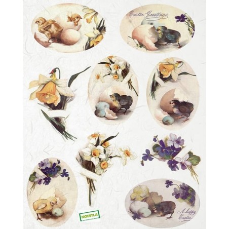 1 papier de riz Pâques-R1073