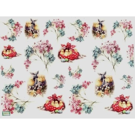 1 papier de riz Pâques-R1579