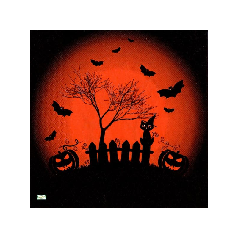 1 serviette Halloween -31