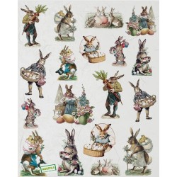 1 papier de riz Pâques-R2169