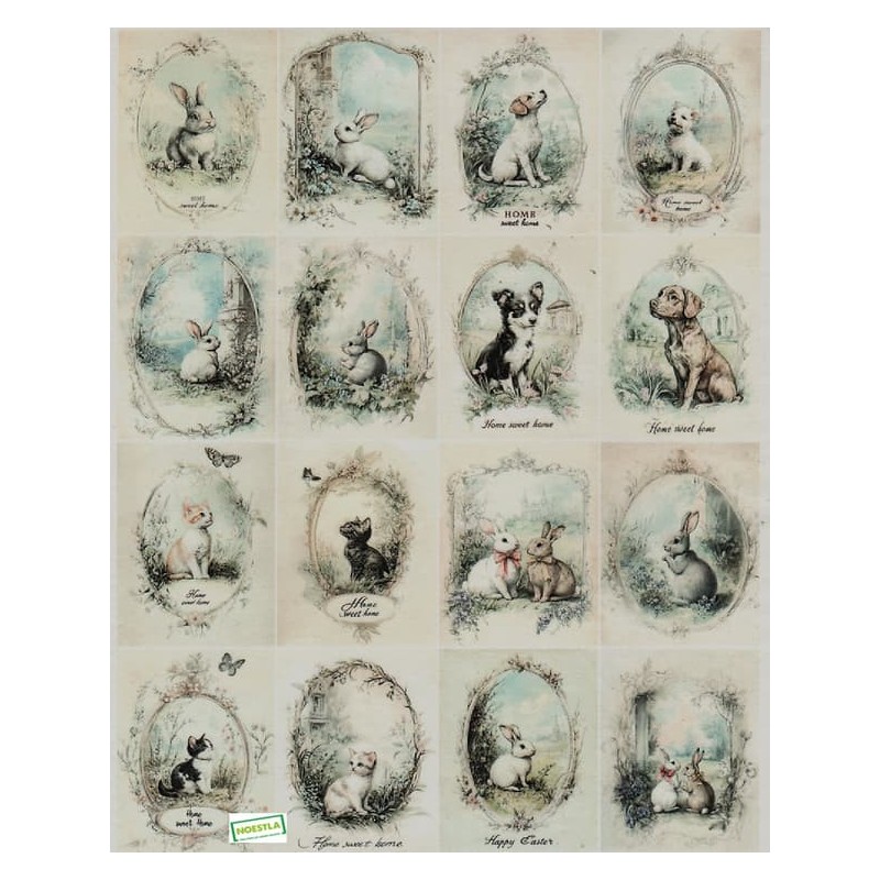 1papier de riz Animaux-R2573