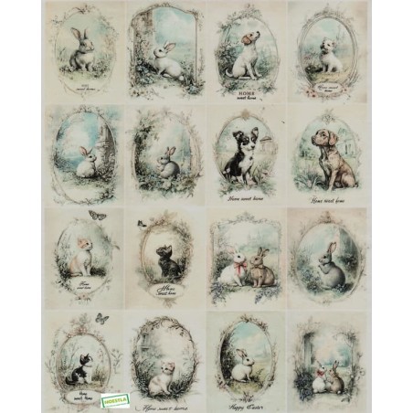 1papier de riz Animaux-R2573