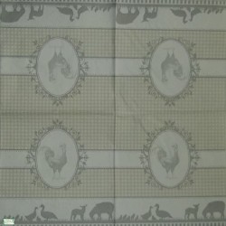 1serviette papier Poulet-91