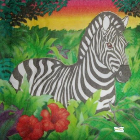 1serviette papier Zèbre-12