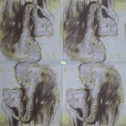 1serviette papier Eléphants-2