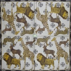 1 serviette Animaux Afrique-9
