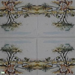 1serviette papier Lion-22