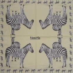 1serviette papier Zèbres-23
