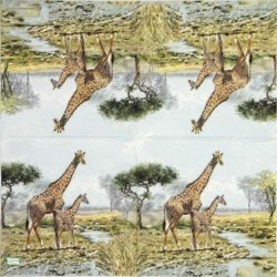 1serviette papier Girafes-39