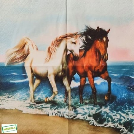 1serviette papier Chevaux-67