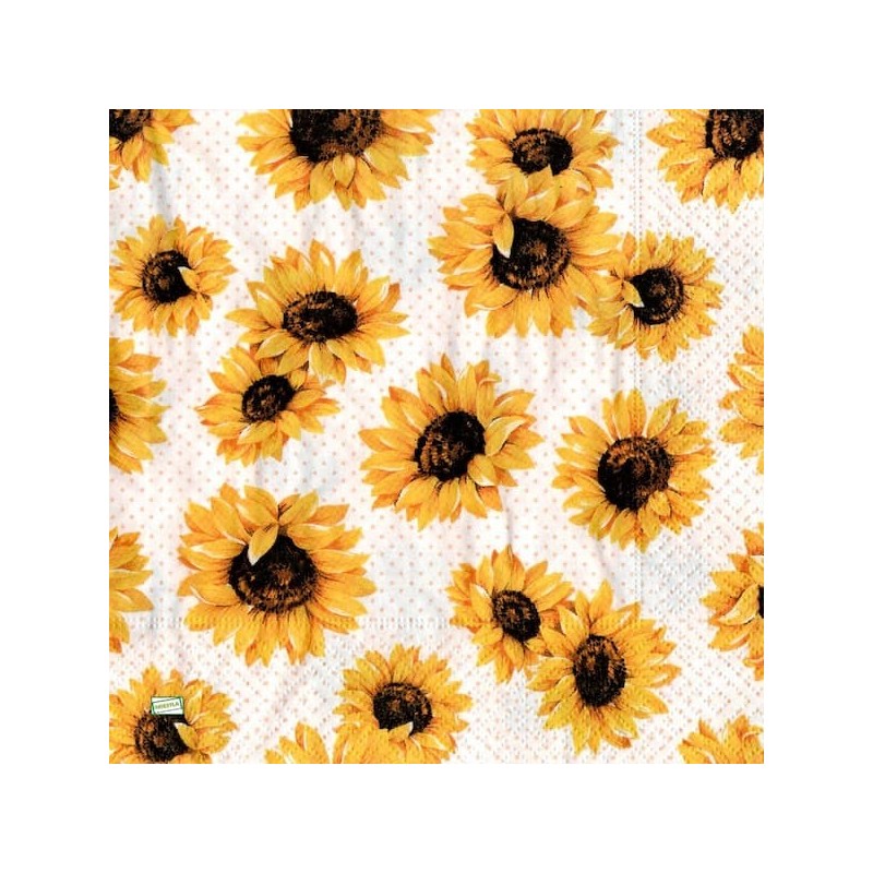 20 serviettes Tournesols-L42
