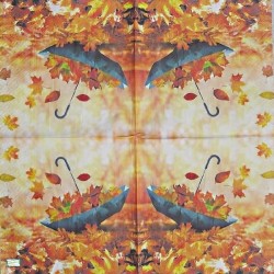 1serviette papier Feuillage-32