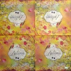 1serviette papier Feuillage-25