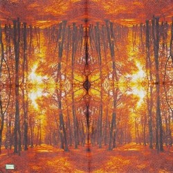 1serviette papier Feuillage-45