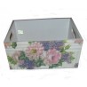 Boîte bois Fleurs serviettage