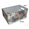 Boîte bois Fleurs serviettage