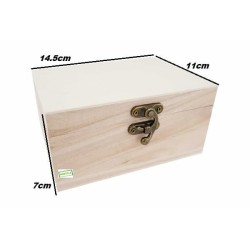 Boite en bois Fleurs serviettage