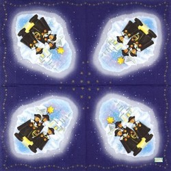 1serviette Paysage Enneigé-14