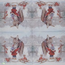 1serviette Paysage Enneigé -16